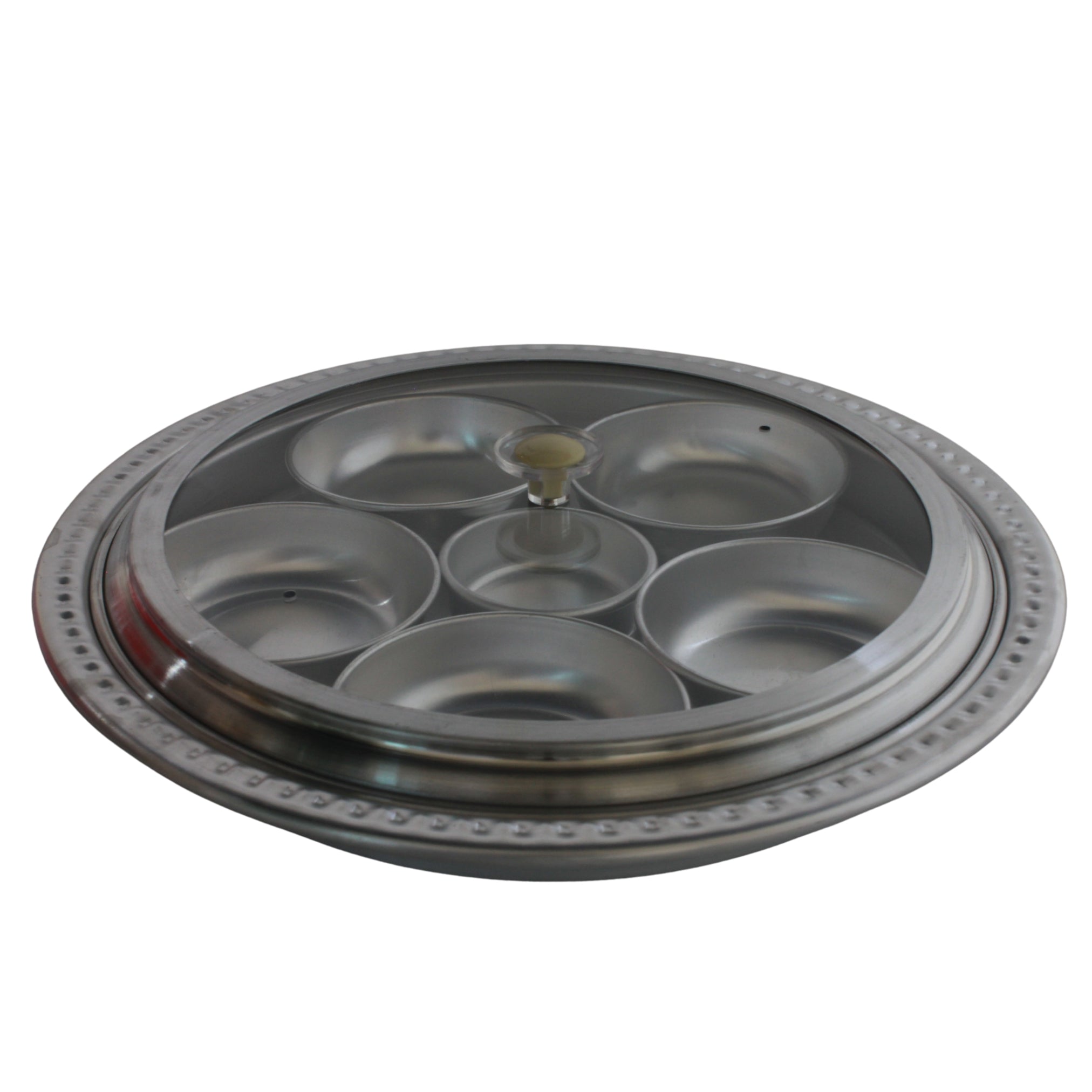 High acrylic cover breakfast tray