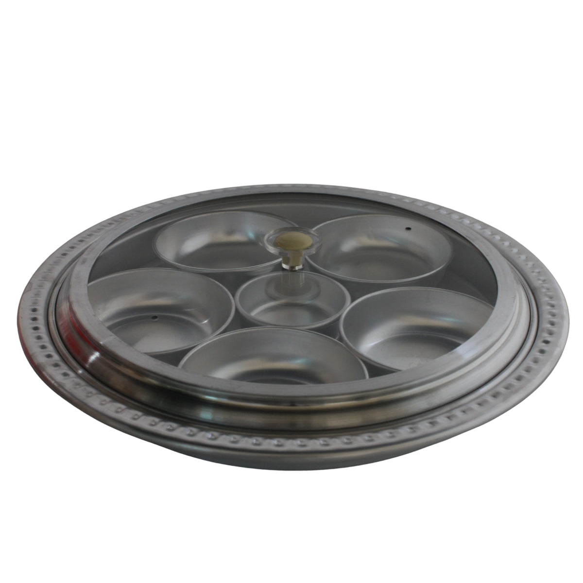 Breakfast tray with aluminum lid