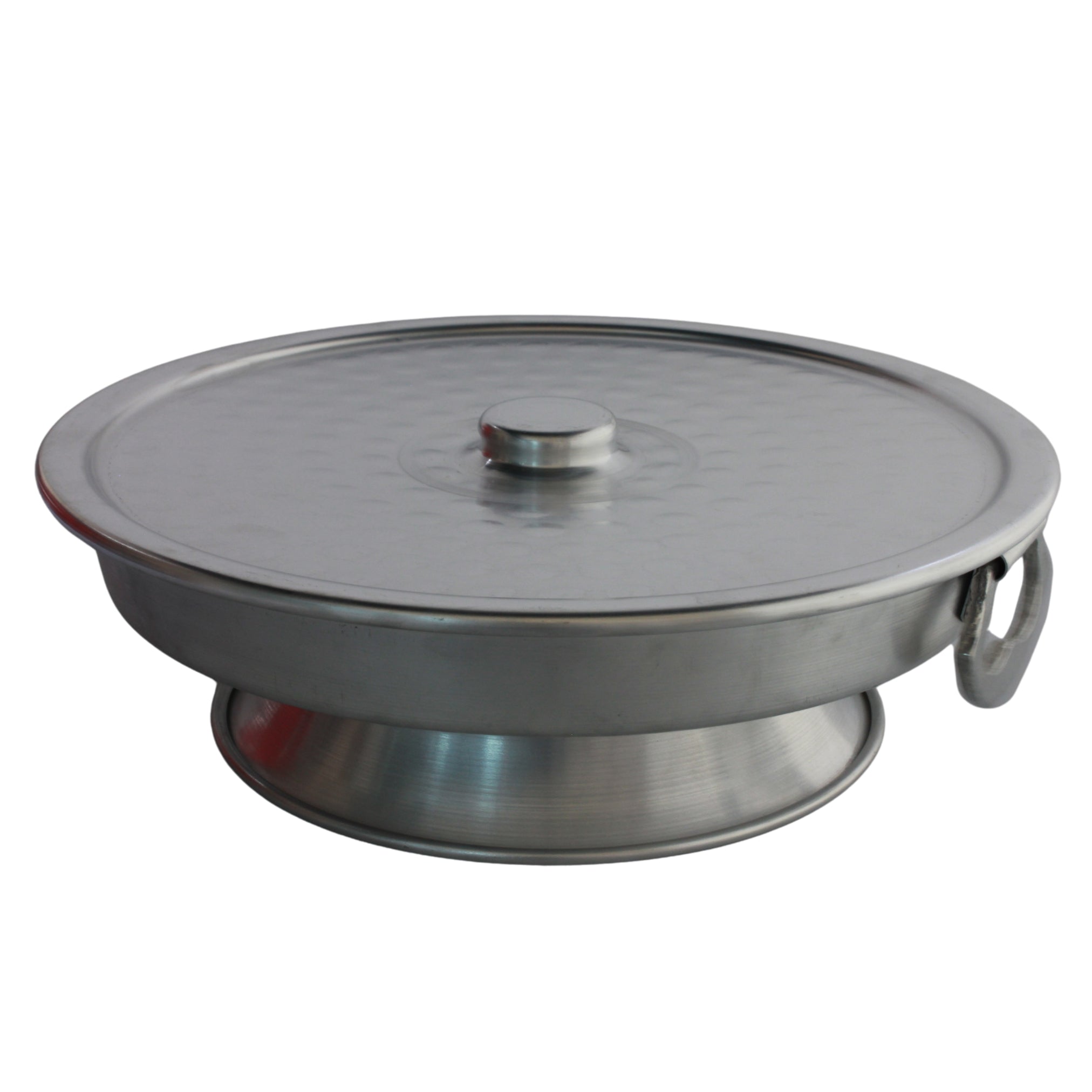 Trays with lids, bases and handles