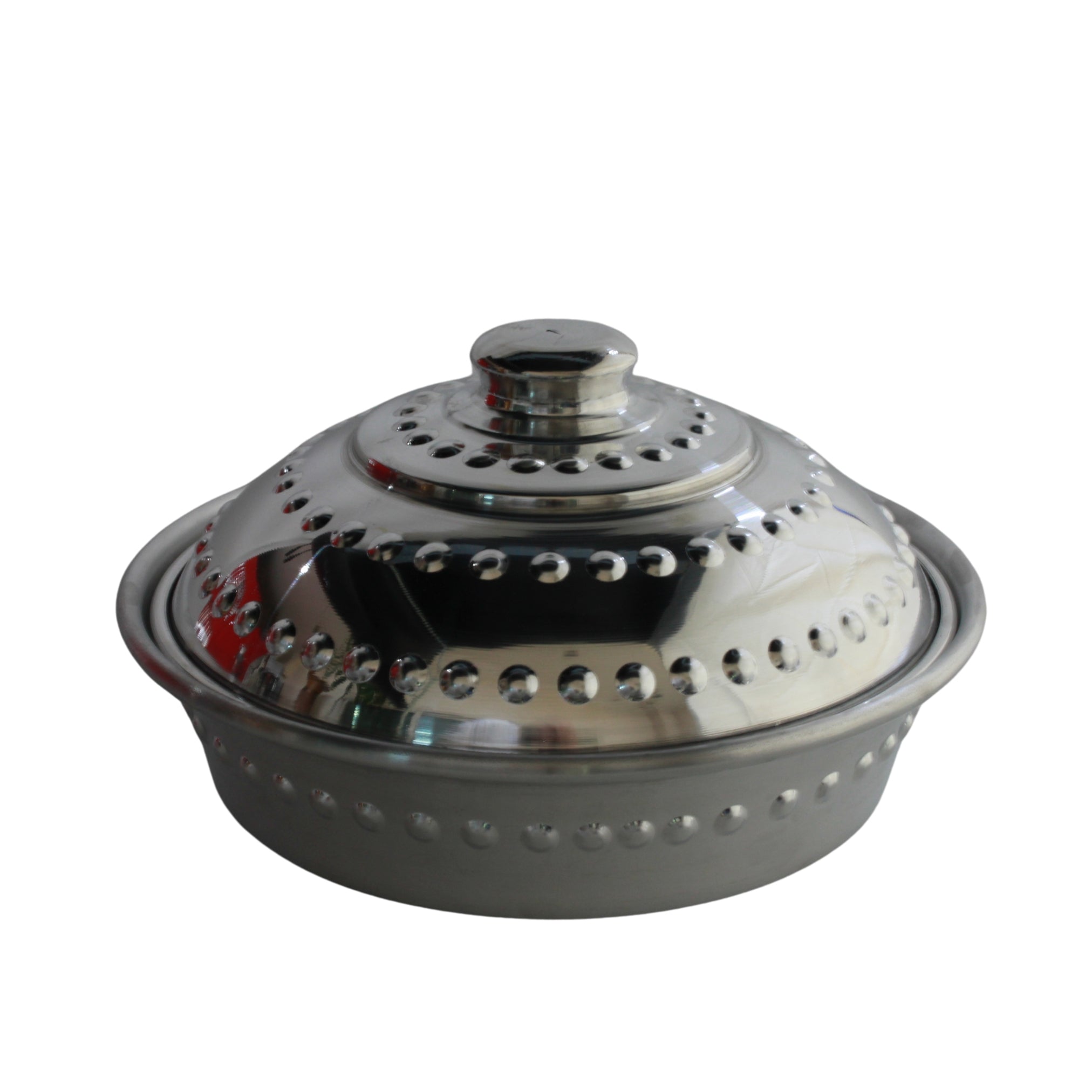 A deep tray with a high glossy embossed lid.