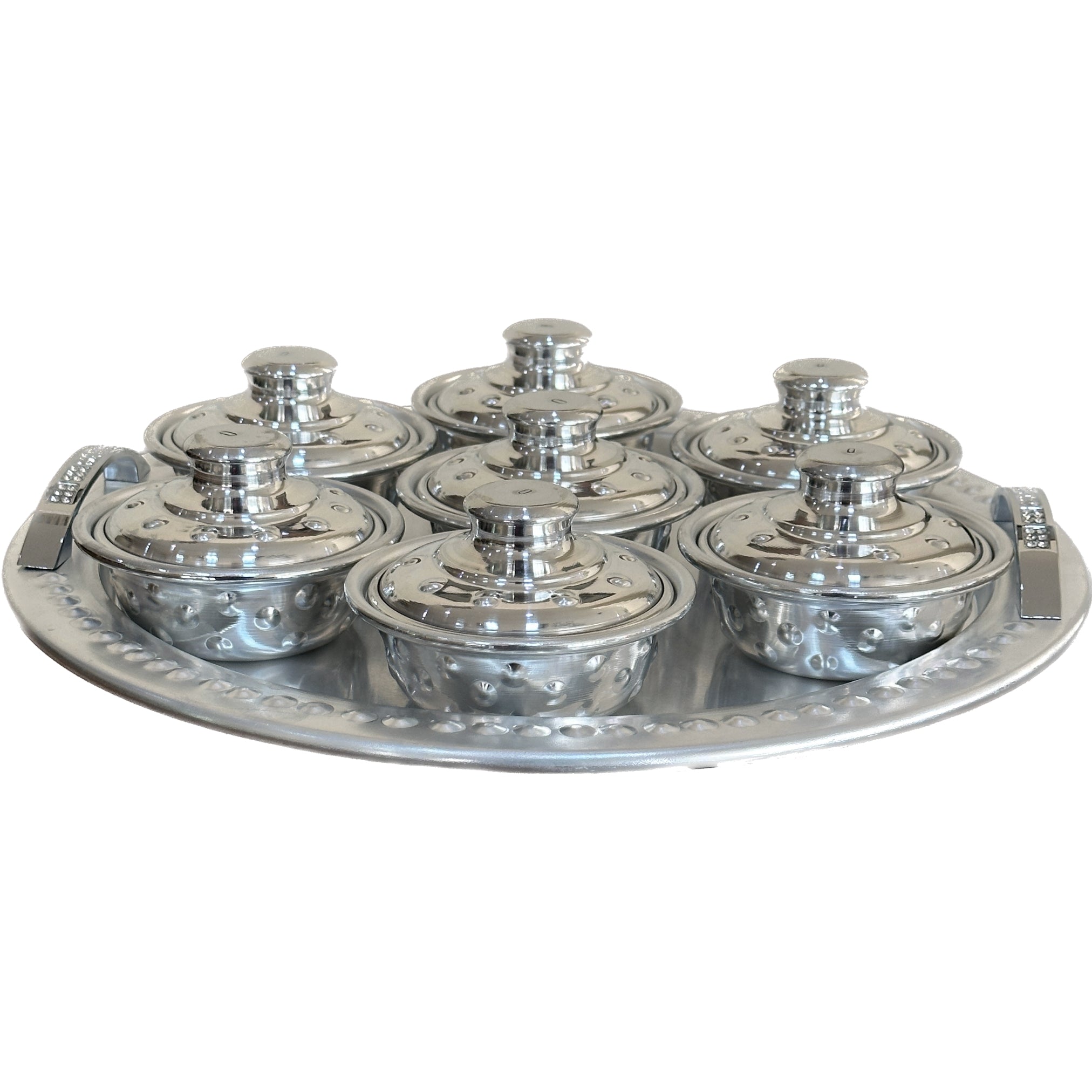Silver tray set No. 4