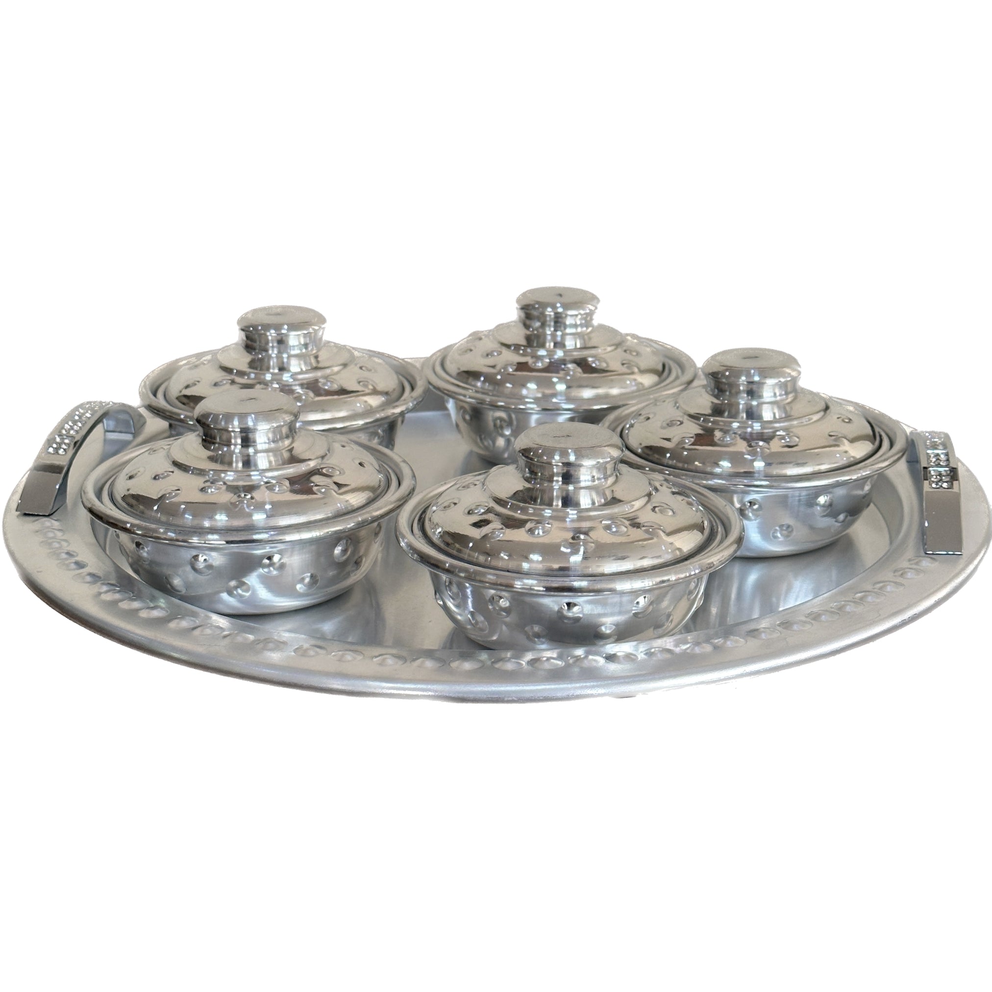 Silver tray set No. 4