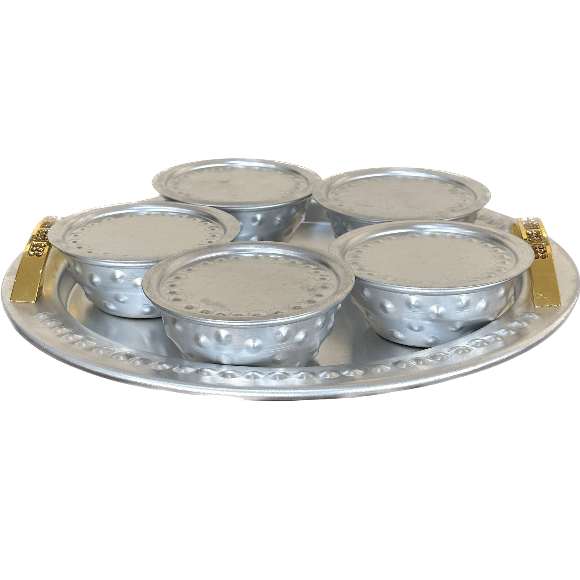 golden tray set