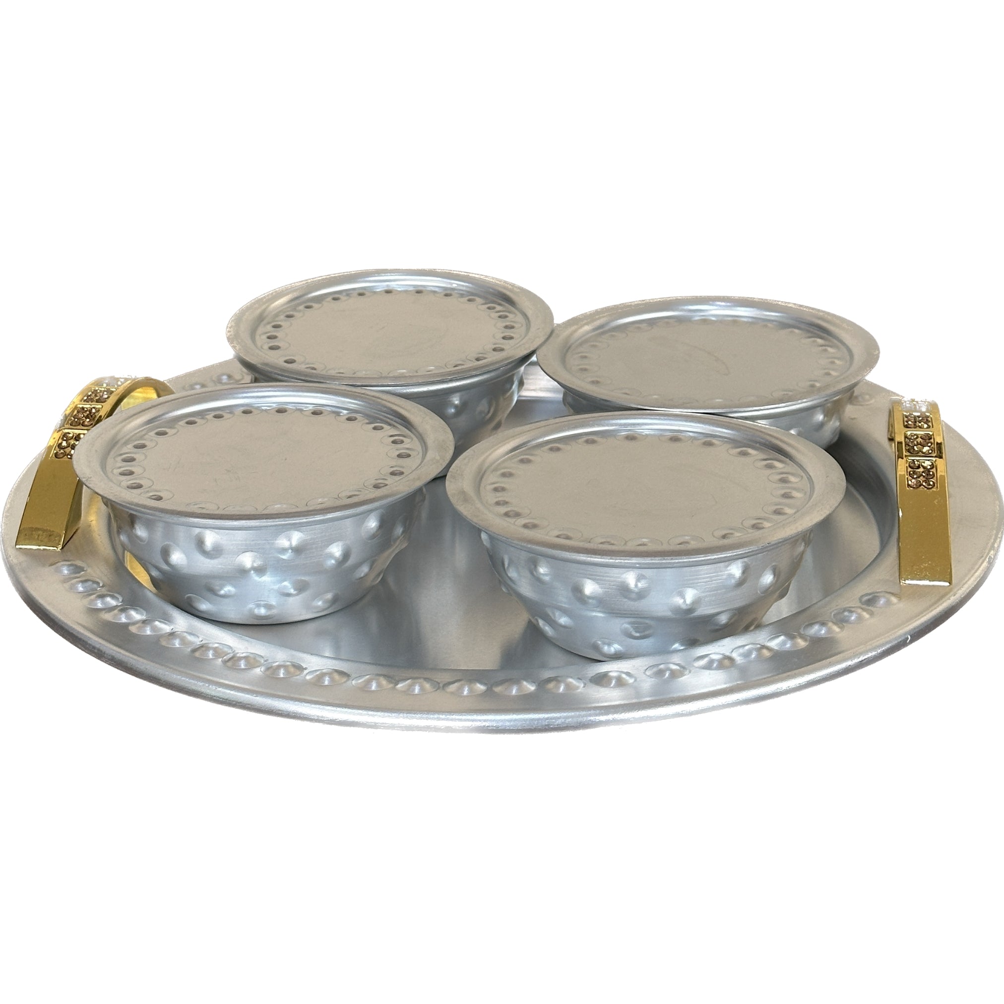 golden tray set