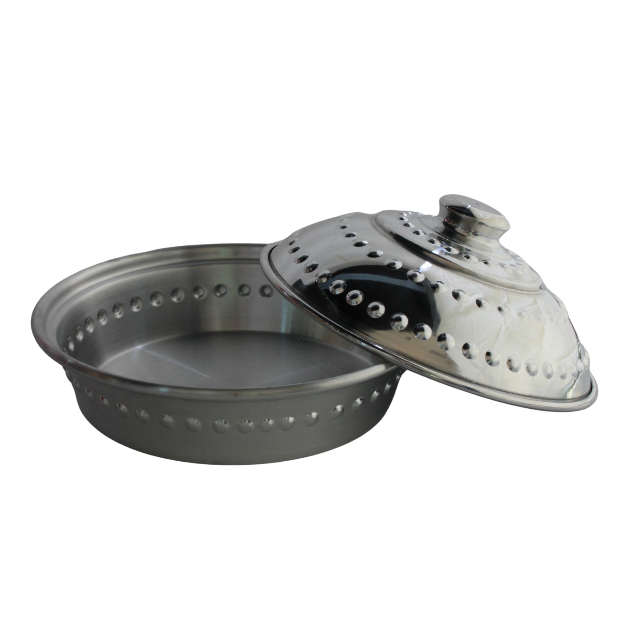 A deep tray with a high glossy embossed lid.